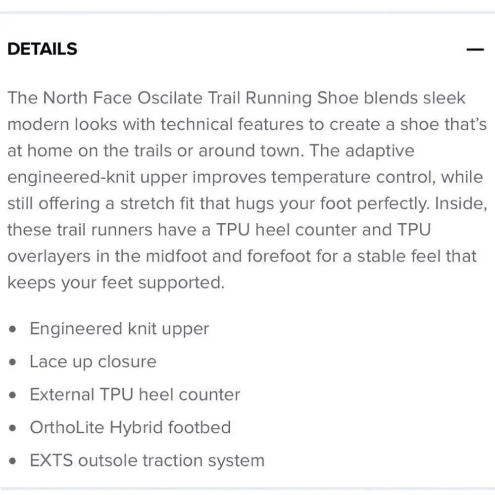 The North Face Oscilate Trail Running Sneakers 7